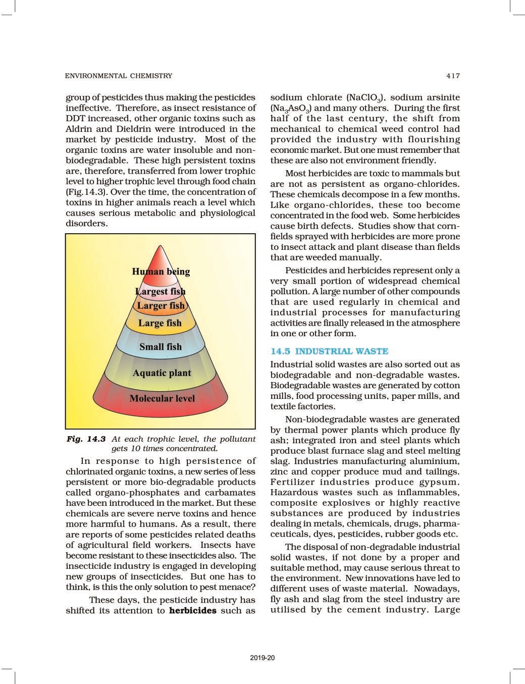 NCERT Book Class 11 Chemistry Chapter 14 Environmental Chemistry