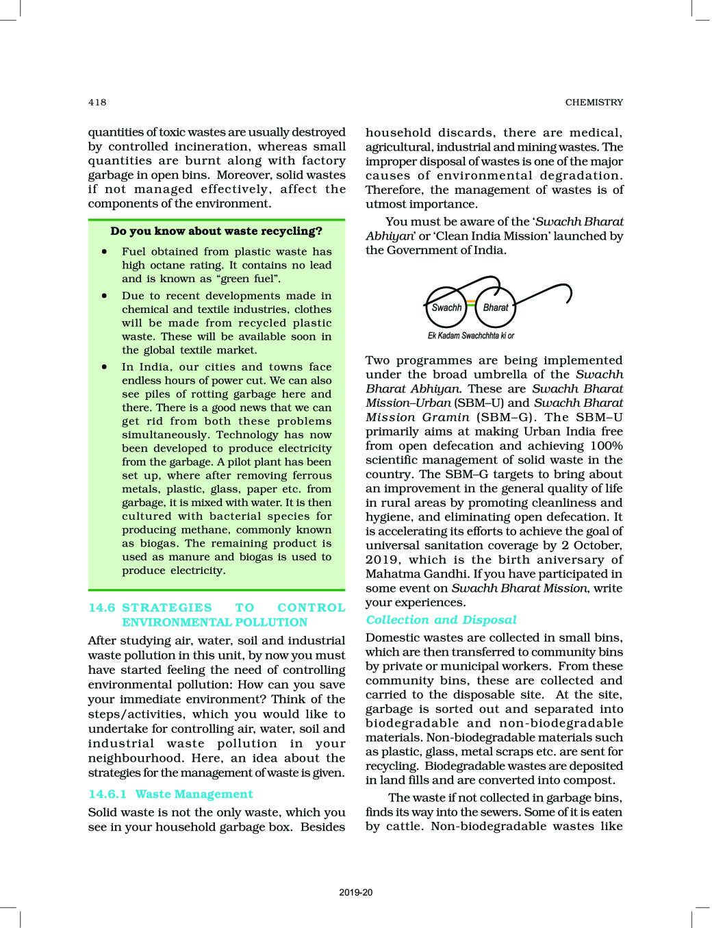 Ncert Book Class 11 Chemistry Chapter 14 Environmental Chemistry Aglasem Schools