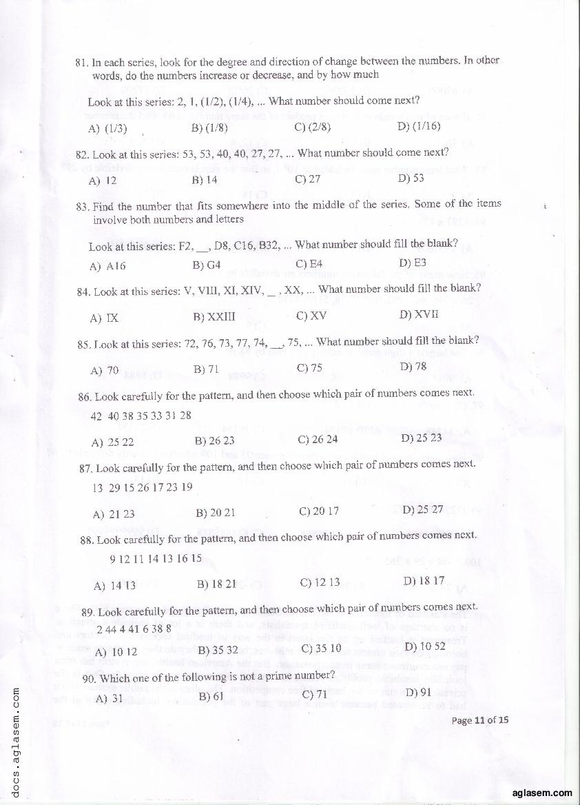 PU MET 2016 Question Paper PDF with Answer Key