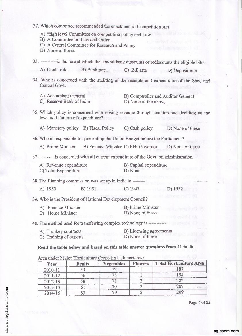 PU MET 2016 Question Paper PDF with Answer Key