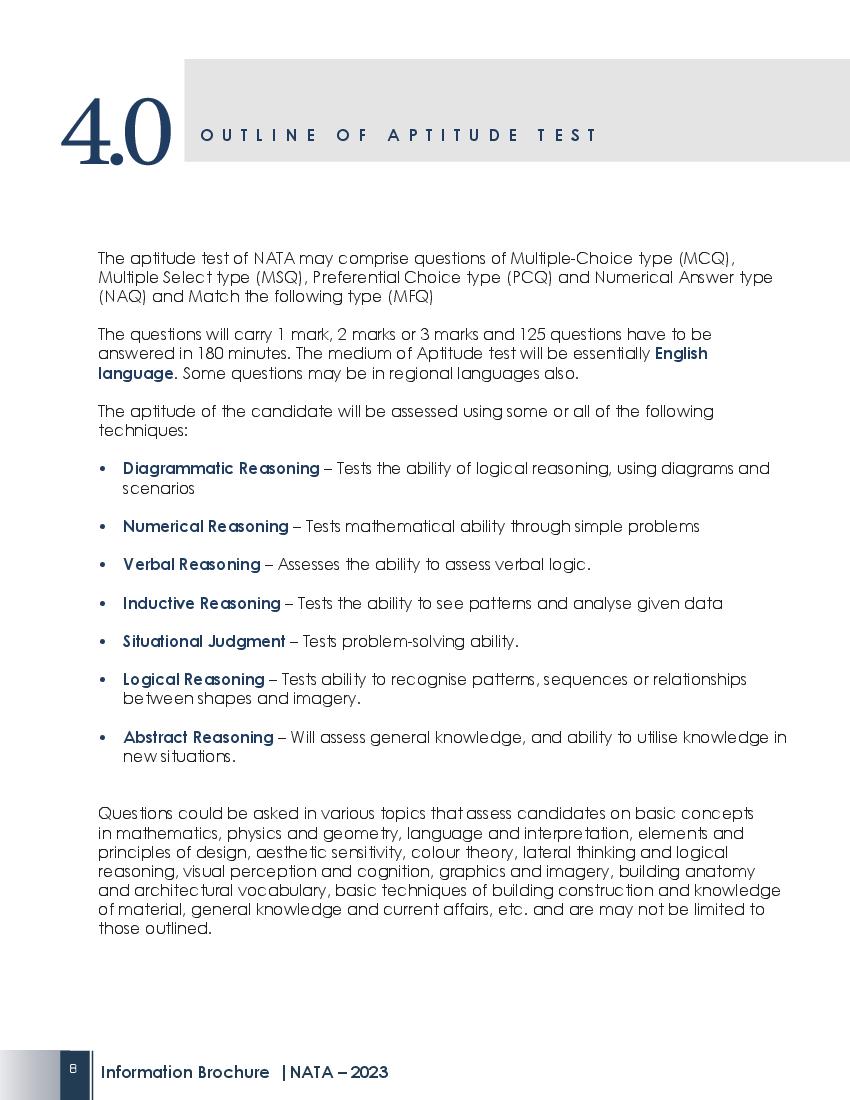 NATA 2023 Syllabus - Page 1 of 1