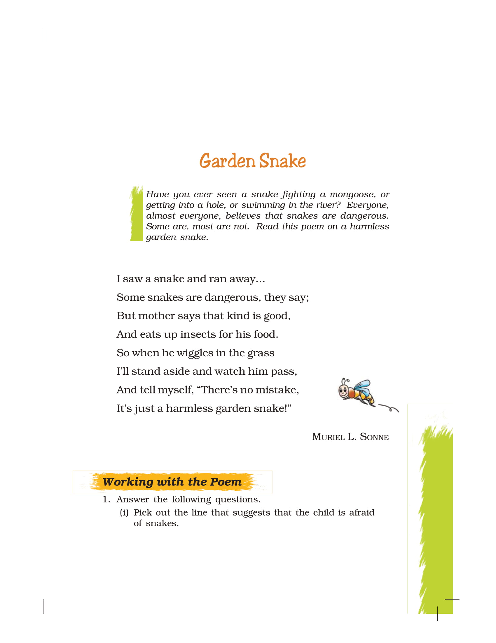 ncert-book-class-7-english-honeycomb-chapter-9-garden-snake-a-bicycle