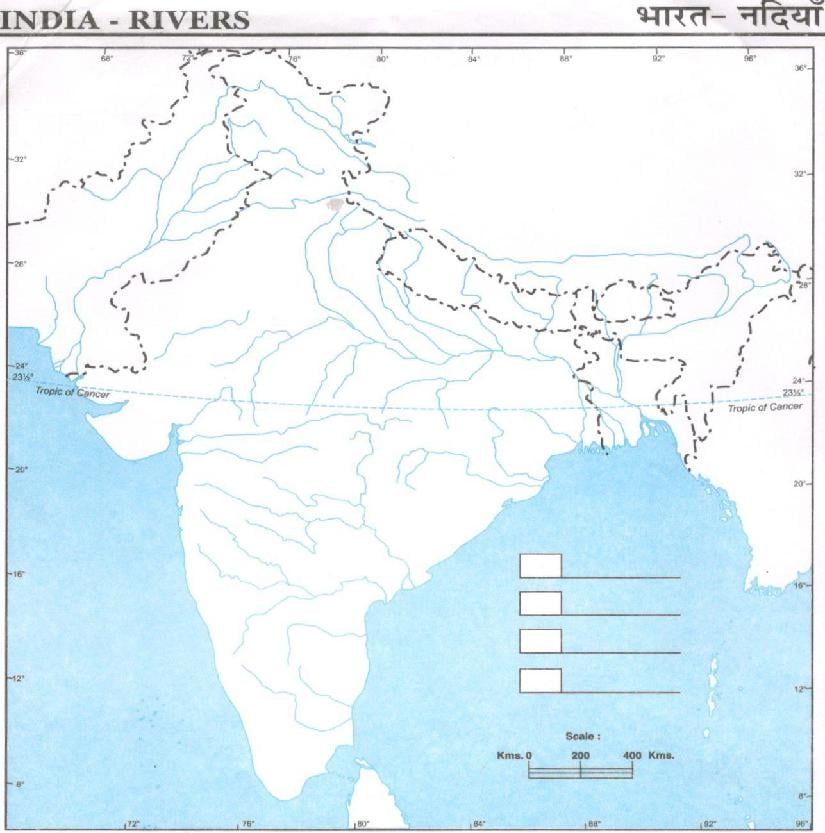 Indian Rivers Map - Page 1