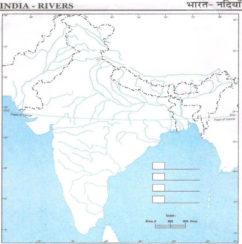 Indian Rivers Map