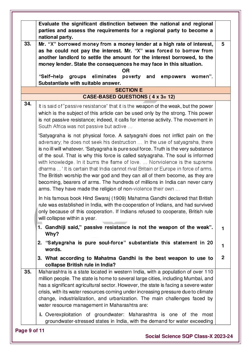 case study for class 10 social science