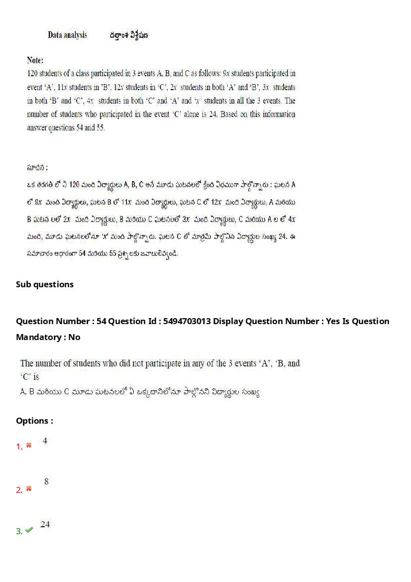 AP ICET 2021 Question Papers PDF with Answer Key (4 Shifts)