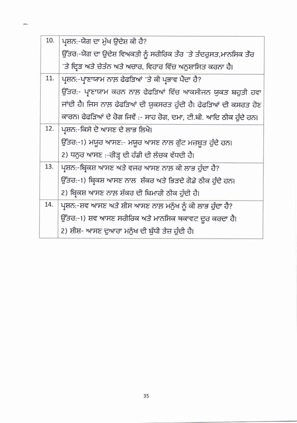 PSEB 10th Class Question Bank 2024