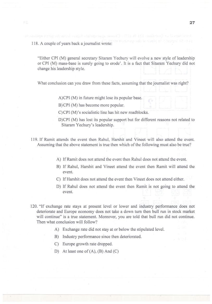 KMAT Kerala 2017 Question Paper PDF (Free Download)