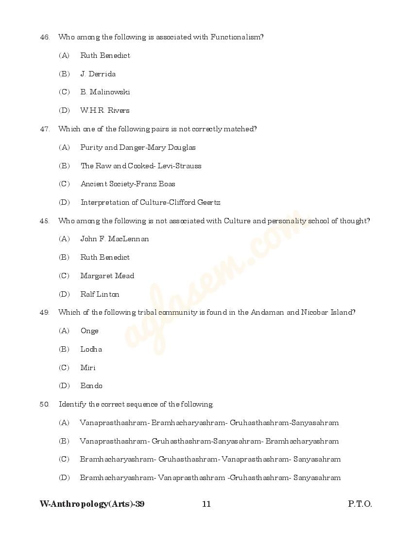 Odisha CPET 2022 Question Paper PDF (Subject-wise, 48 Papers)