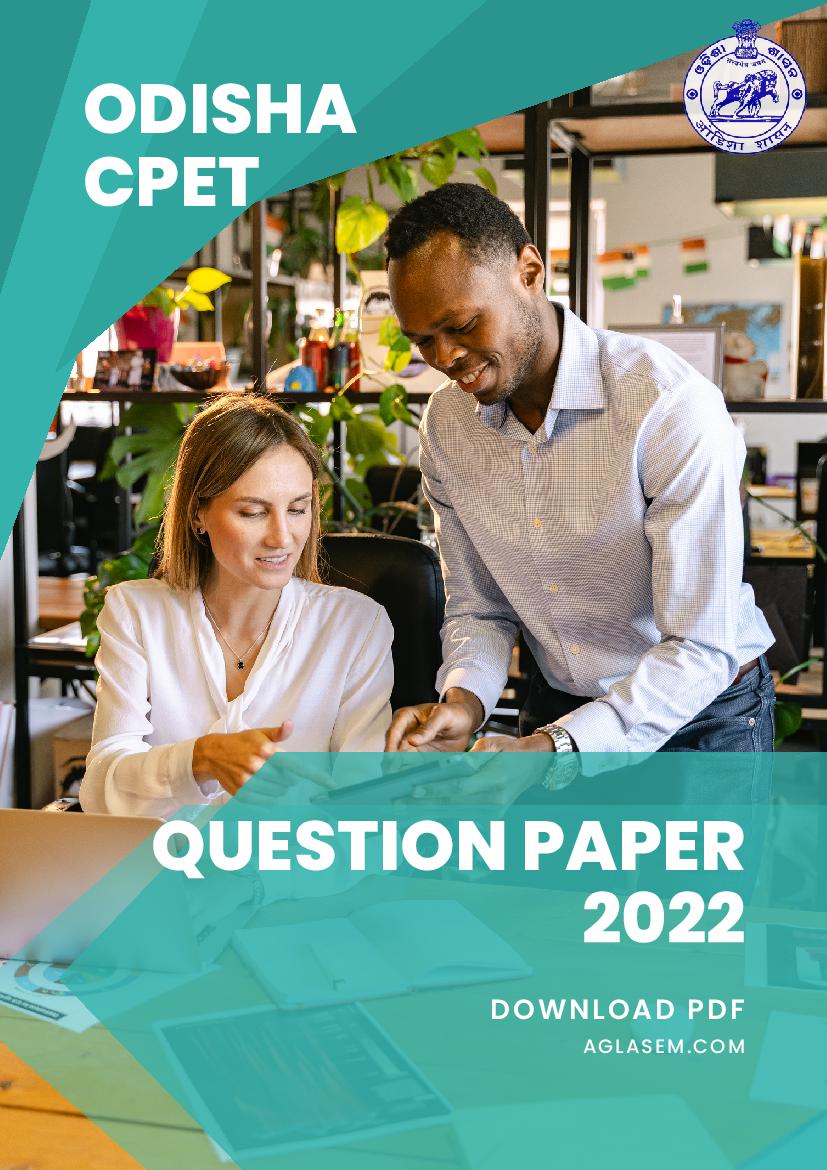 Odisha CPET 2022 Question Paper Education - Page 1