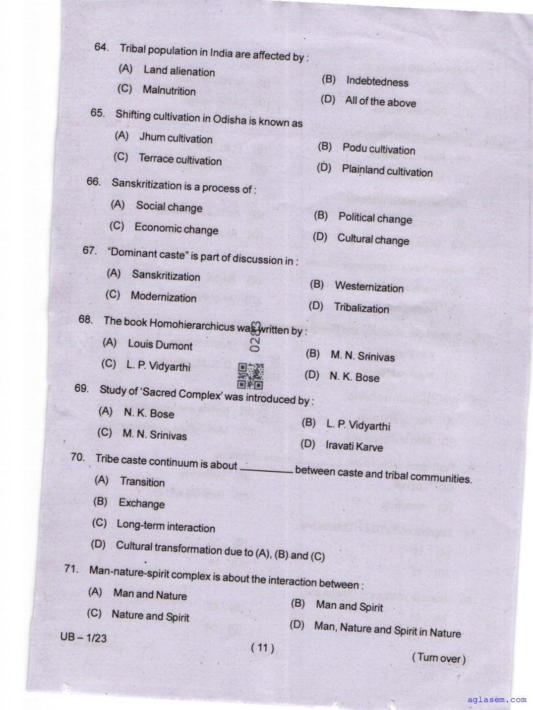 Odisha CPET 2025 Question Paper PDF (Subject-wise, 47 Papers)