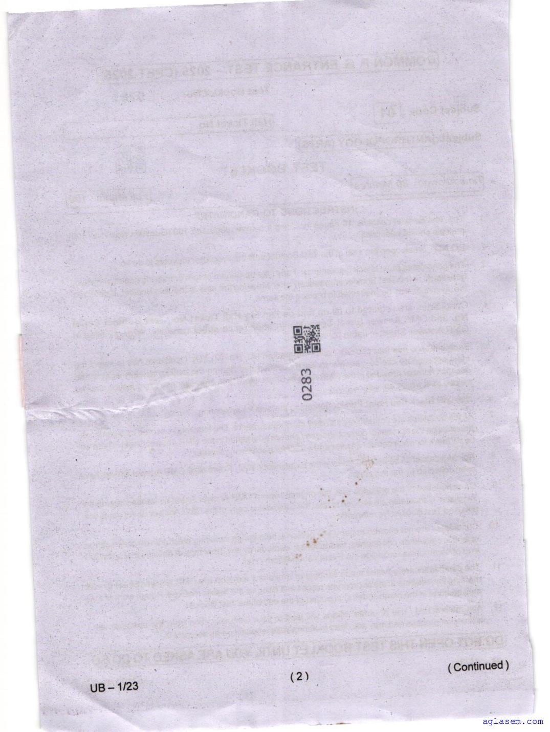Odisha CPET 2025 Question Paper PDF (Subject-wise, 47 Papers)