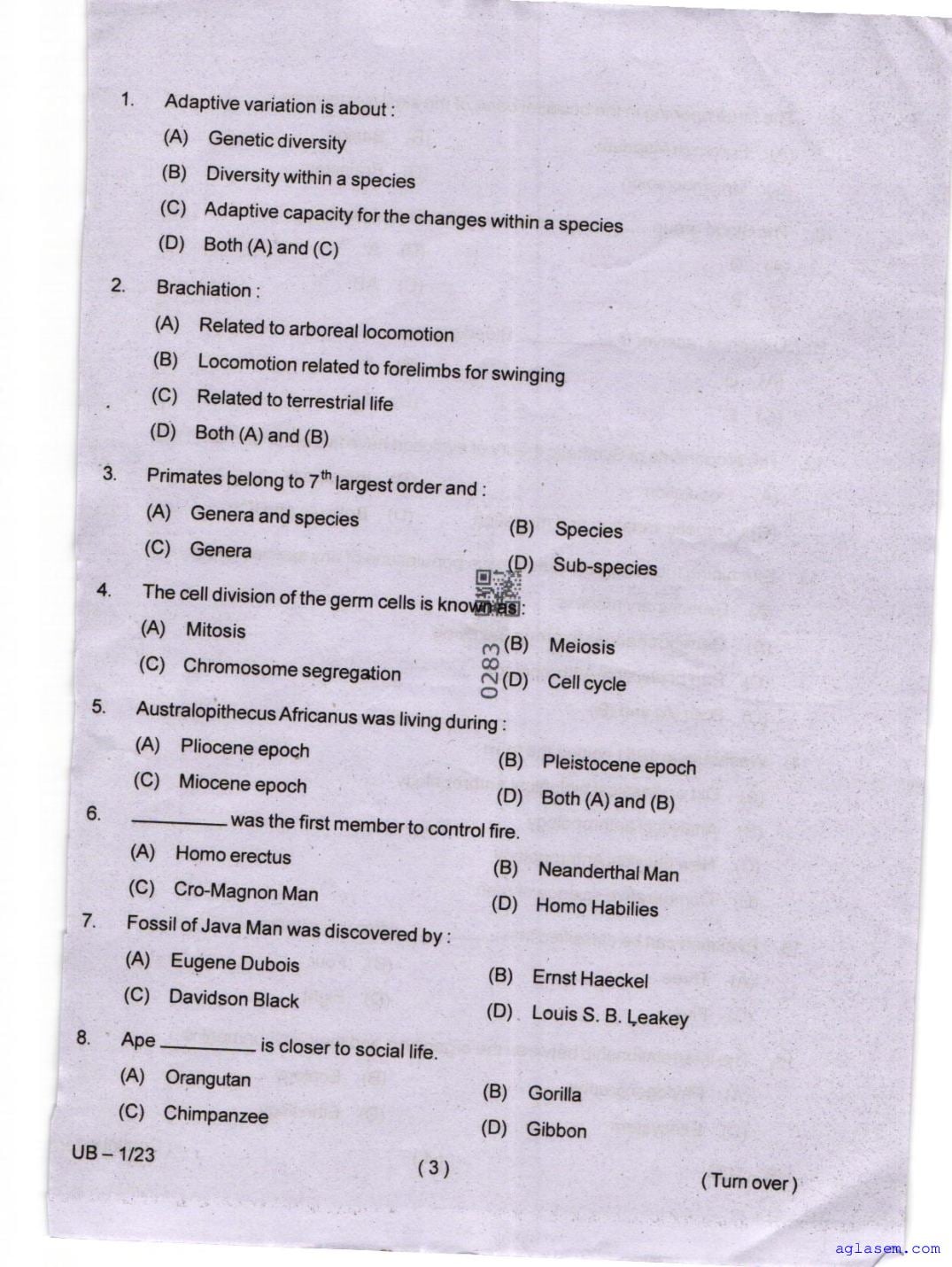 Odisha CPET 2025 Question Paper PDF (Subject-wise, 47 Papers)