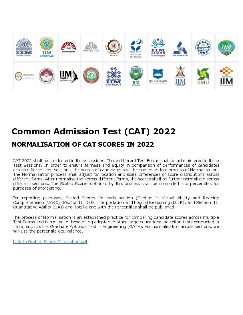 CAT Result 2022 (Out) Download Score Card iimcat.ac.in