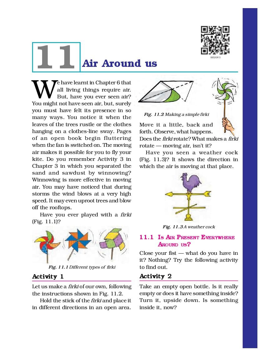 NCERT Book Class 6 Science Chapter 11 Light, Shadows, and Reflections - Page 1