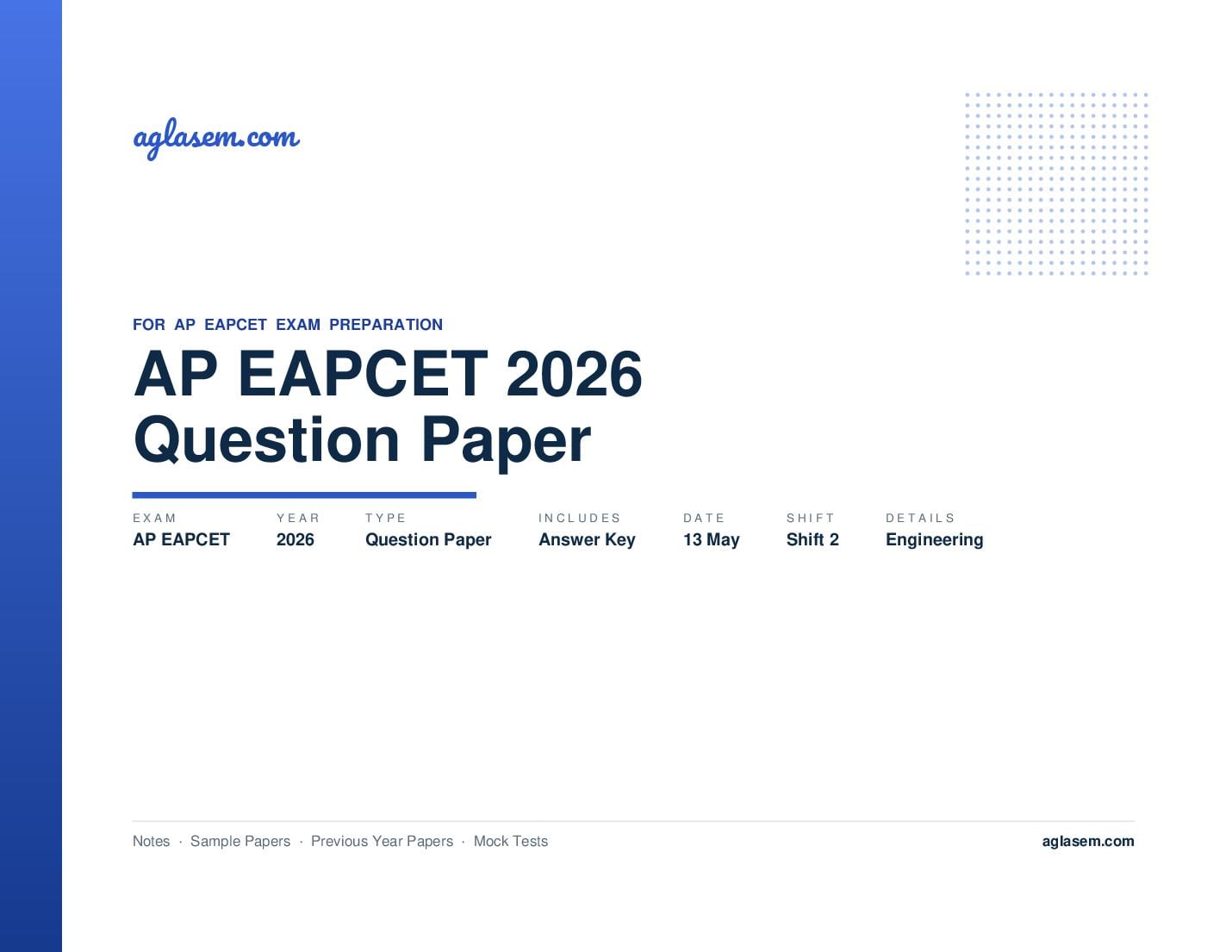 AP EAPCET 2026 Question Paper with Answer Key Engineering 13 May 2026 Shift 2 - Page 1 of 174