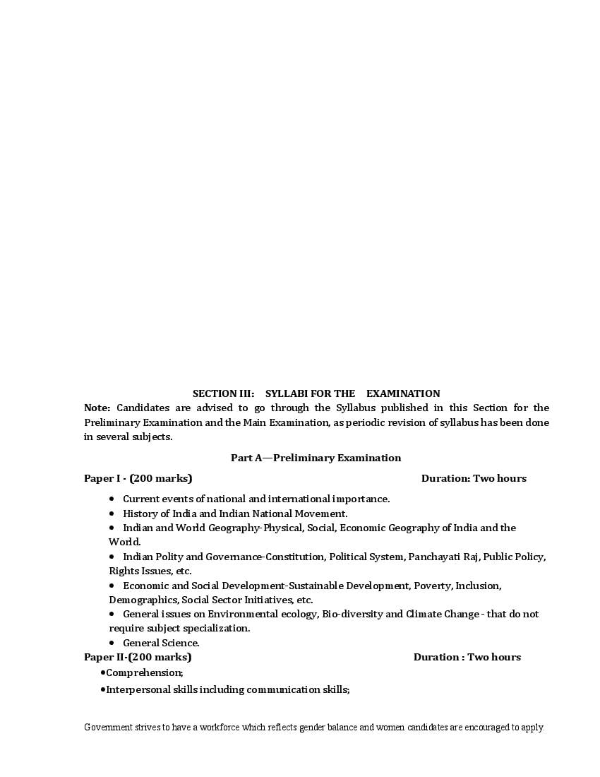 UPSC IAS 2021 Syllabus - Page 1