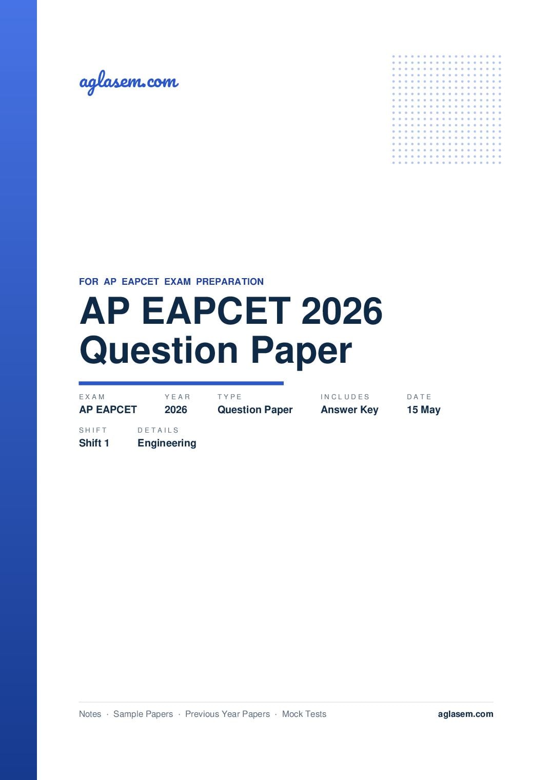 AP EAPCET 2026 Question Paper with Answer Key Engineering 15 May 2026 Shift 1 - Page 1 of 95