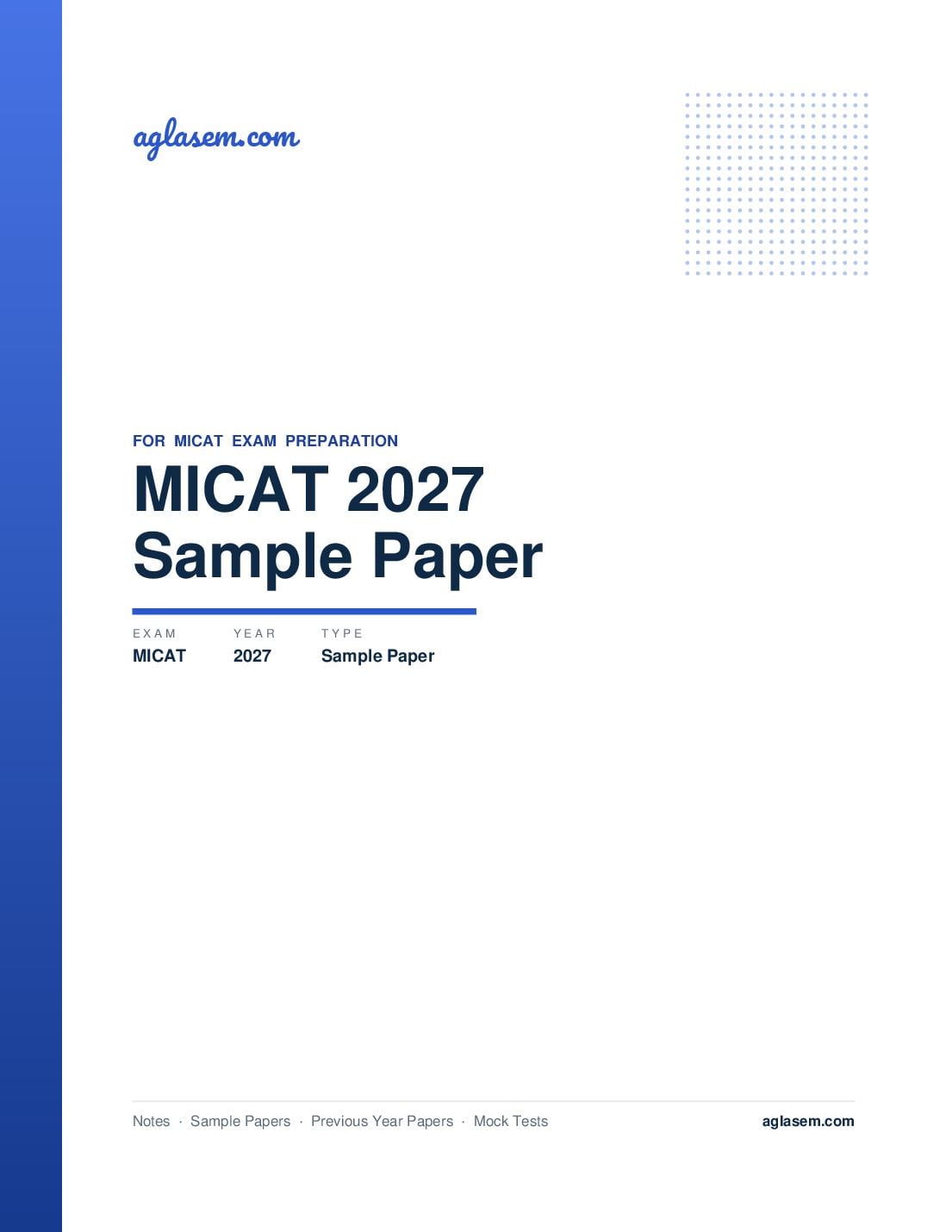MICAT 2027 Sample Paper - Page 1 of 18