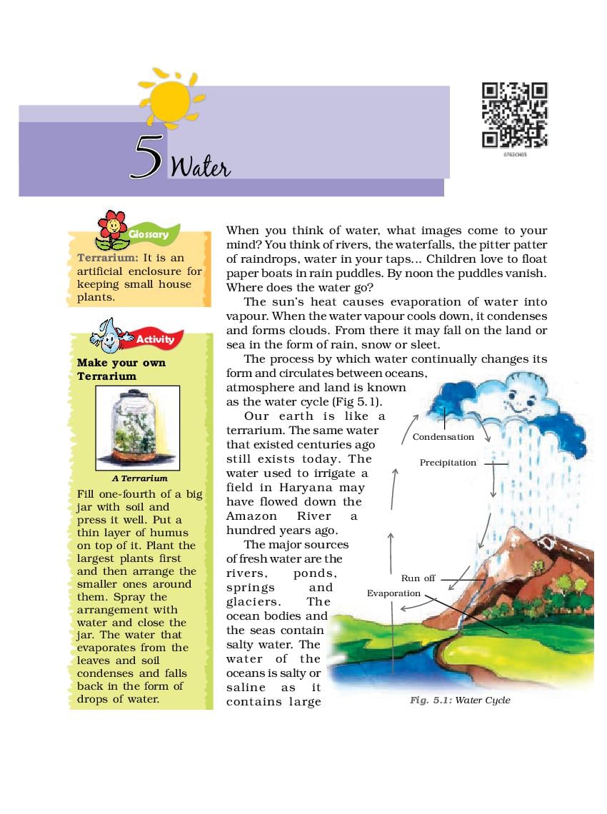 NCERT Book Class 7 Social Science (Geography)  Chapter 5 Water - Page 1