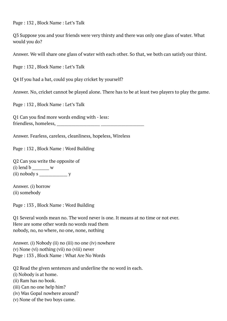 NCERT Solutions for Class 5 English Chapter 8 Nobody's Friend and The  Little Bully Download PDF.