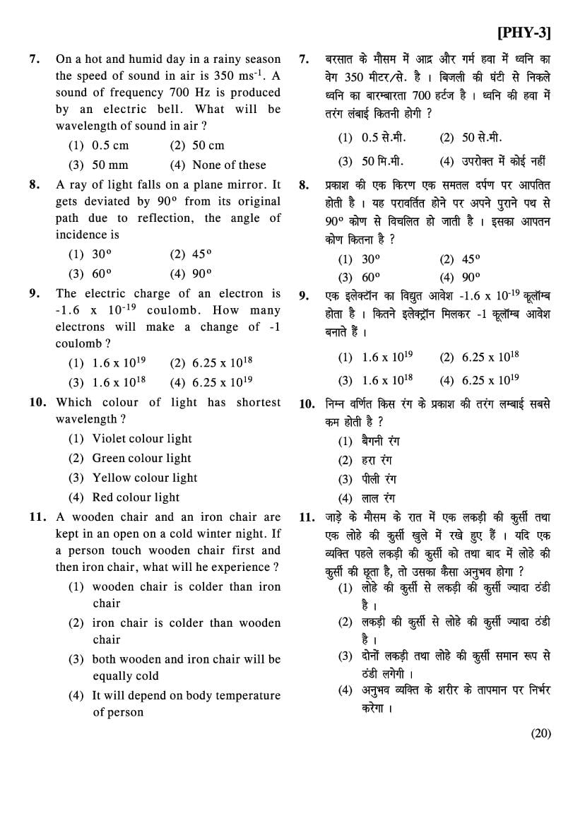 Bihar NMMS Question Papers (PDF) – Download MAT & SAT with Answers