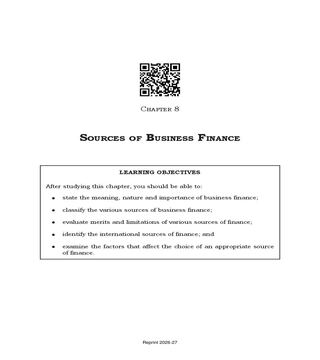 NCERT Book Class 11 Business Studies Chapter 8 Sources of Business ...