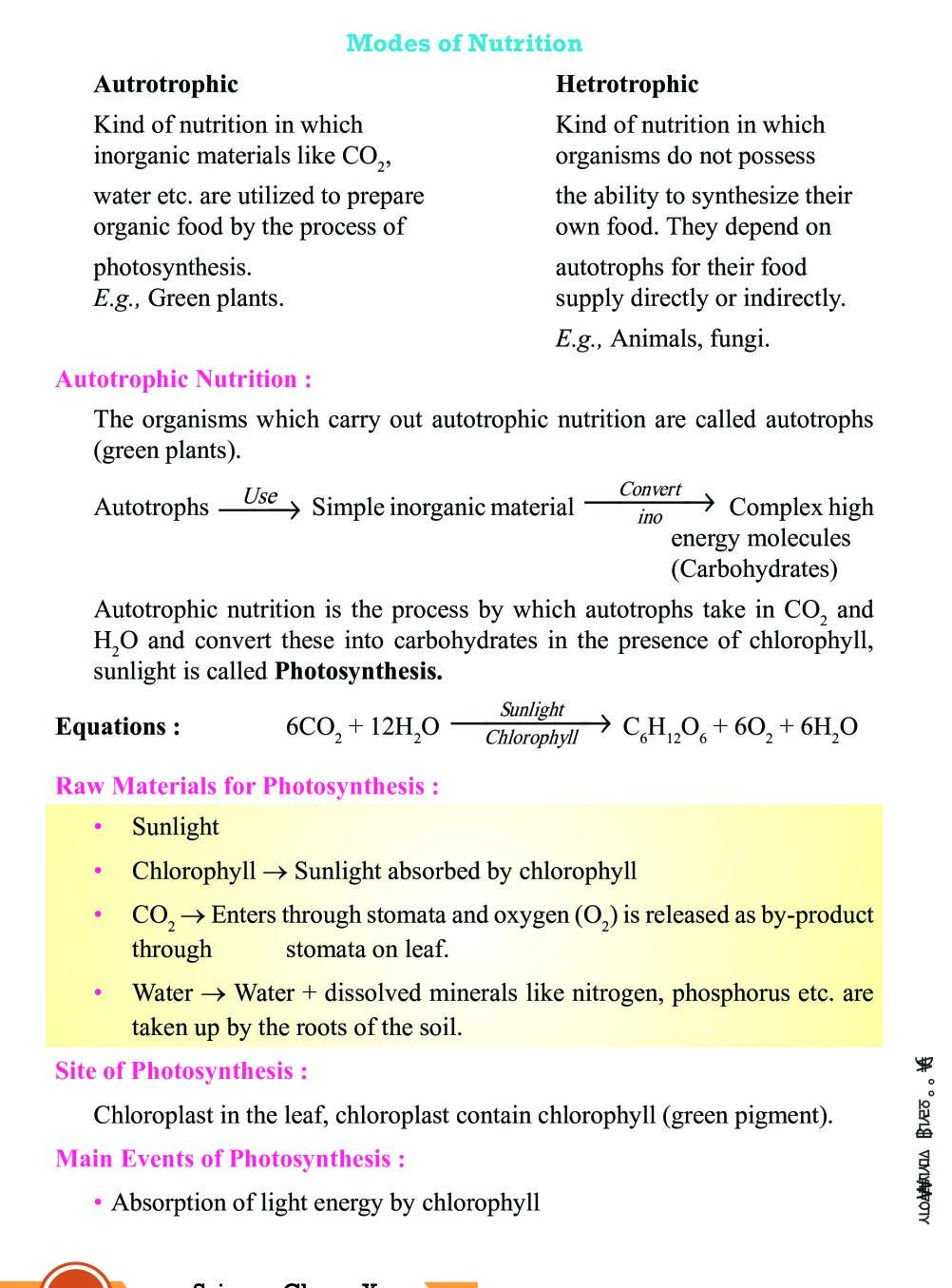 Class 10 Science Life Processes Notes All Important Notes