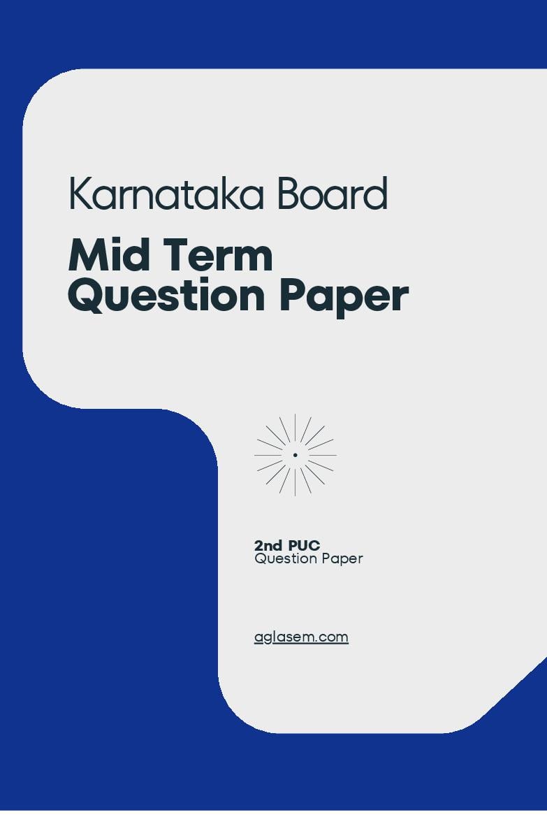 Karnataka 2nd PUC Mid Term Question Paper 2023 Political Science - Page 1