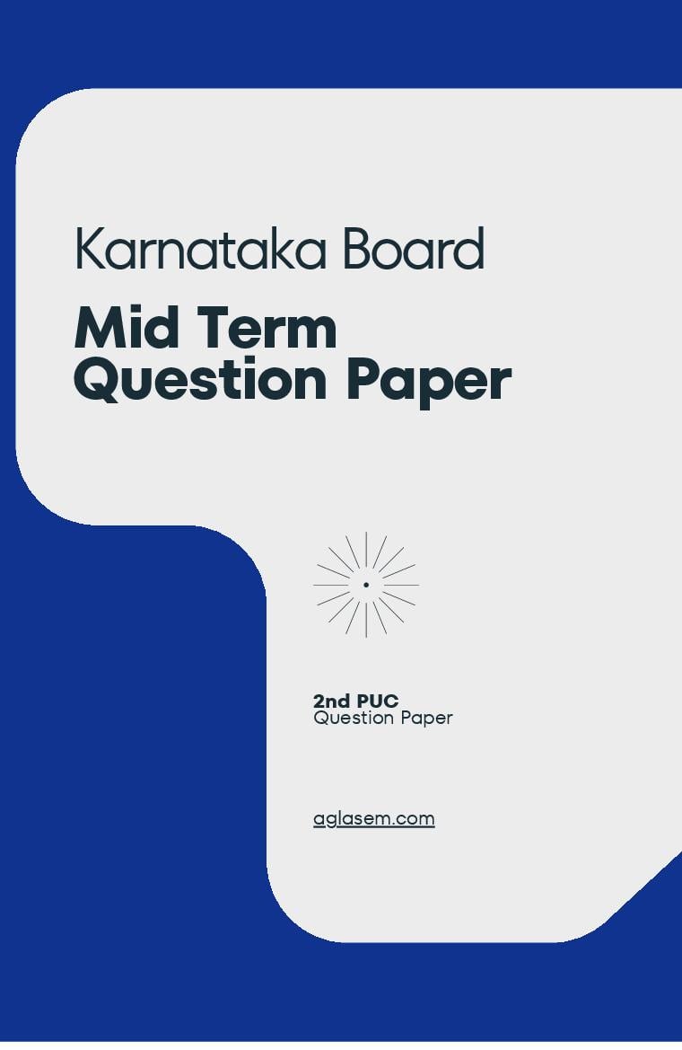 Karnataka 2nd PUC Mid Term Question Paper 2023 History - Page 1