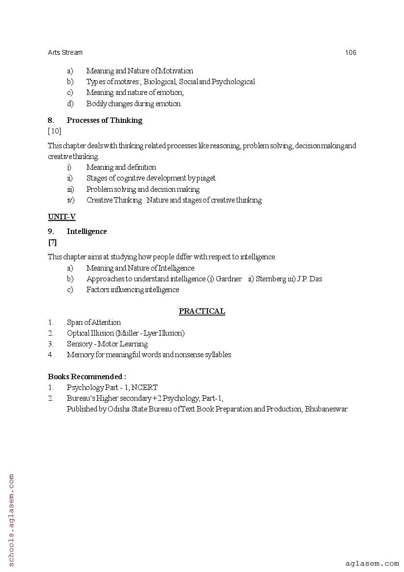CHSE Odisha +2 Syllabus 2025 (PDF) – Odisha Board Syllabus for Class 12
