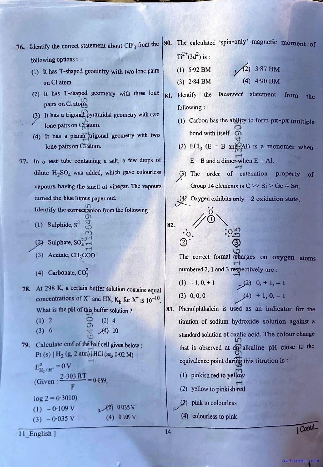 NEET 2026 Question Paper PDF (Codes 11 to 14) and Answer Keys