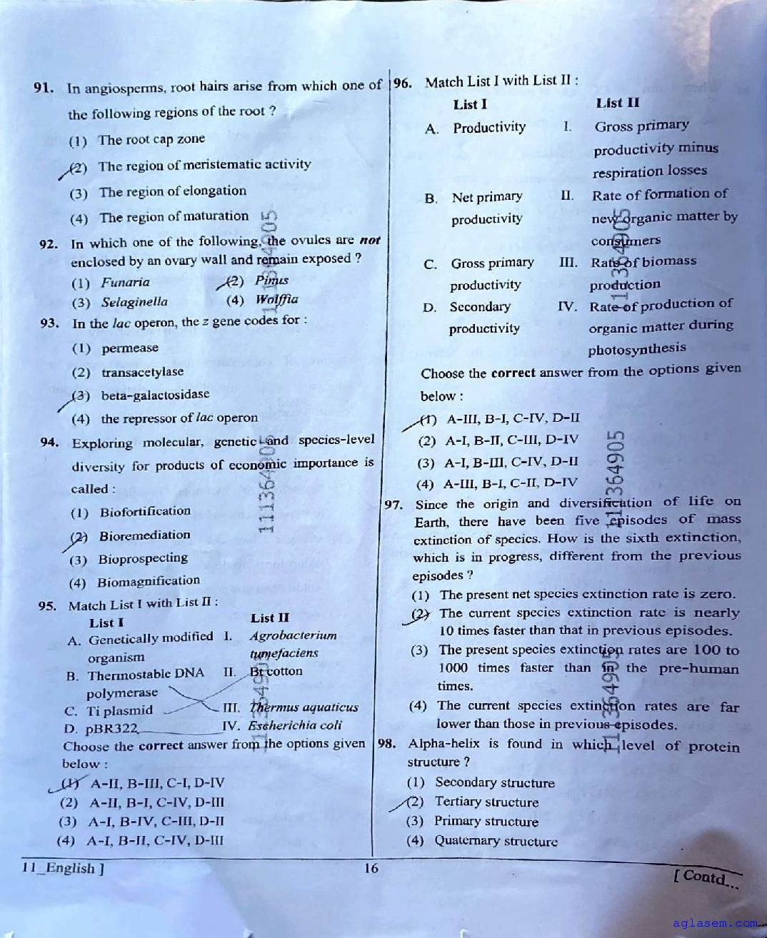 NEET 2026 Question Paper PDF (Codes 11 to 14) and Answer Keys