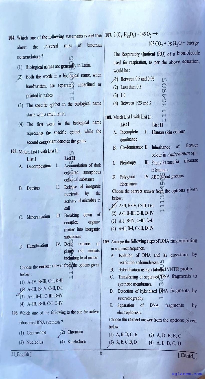 NEET 2026 Question Paper PDF (Codes 11 to 14) and Answer Keys