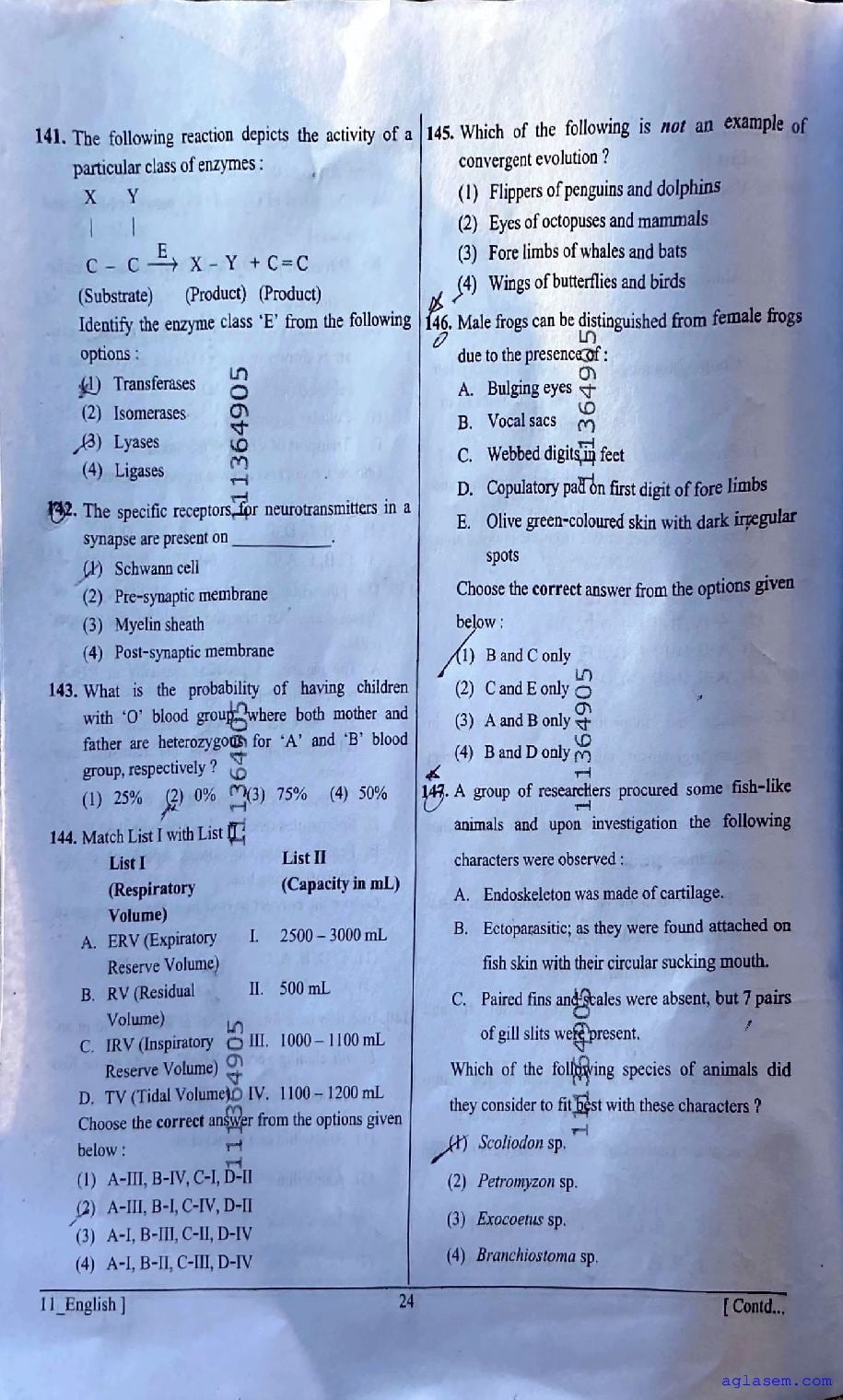 NEET 2026 Question Paper PDF (Codes 11 to 14) and Answer Keys