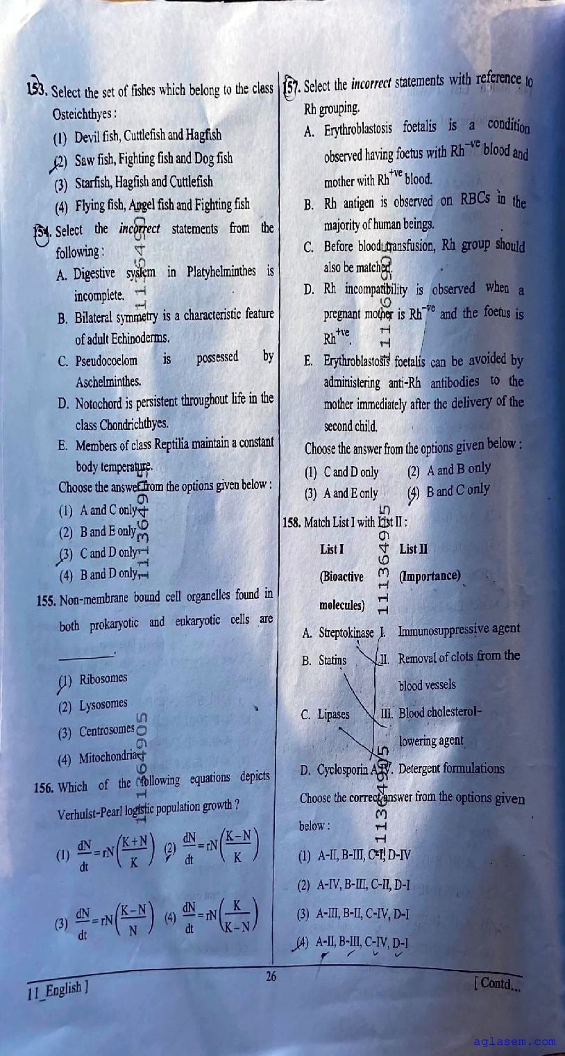 NEET 2026 Question Paper PDF (Codes 11 to 14) and Answer Keys