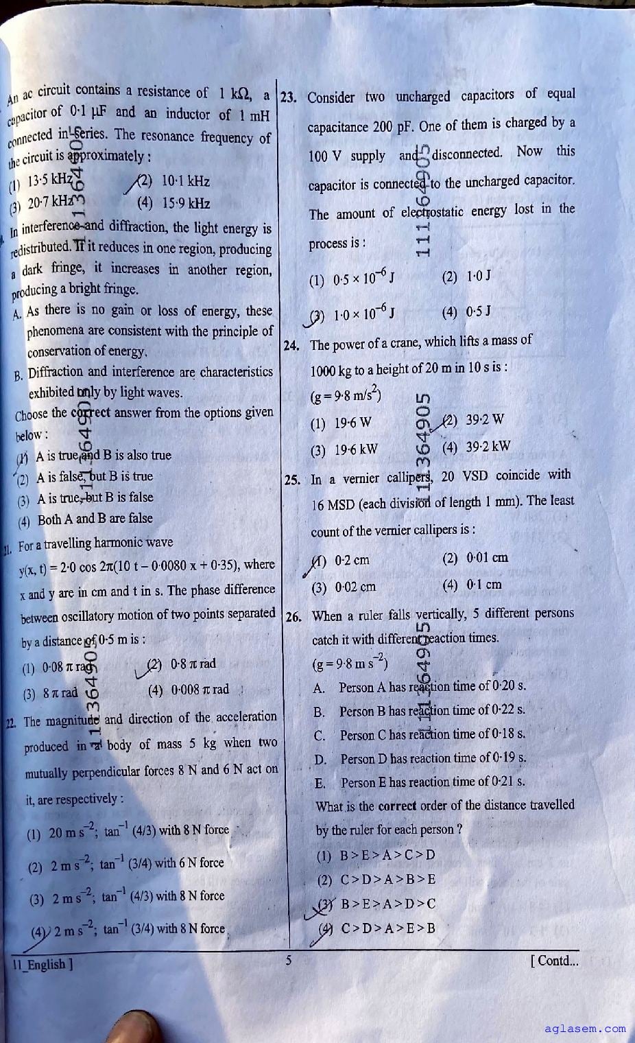 NEET 2026 Question Paper PDF (Codes 11 to 14) and Answer Keys