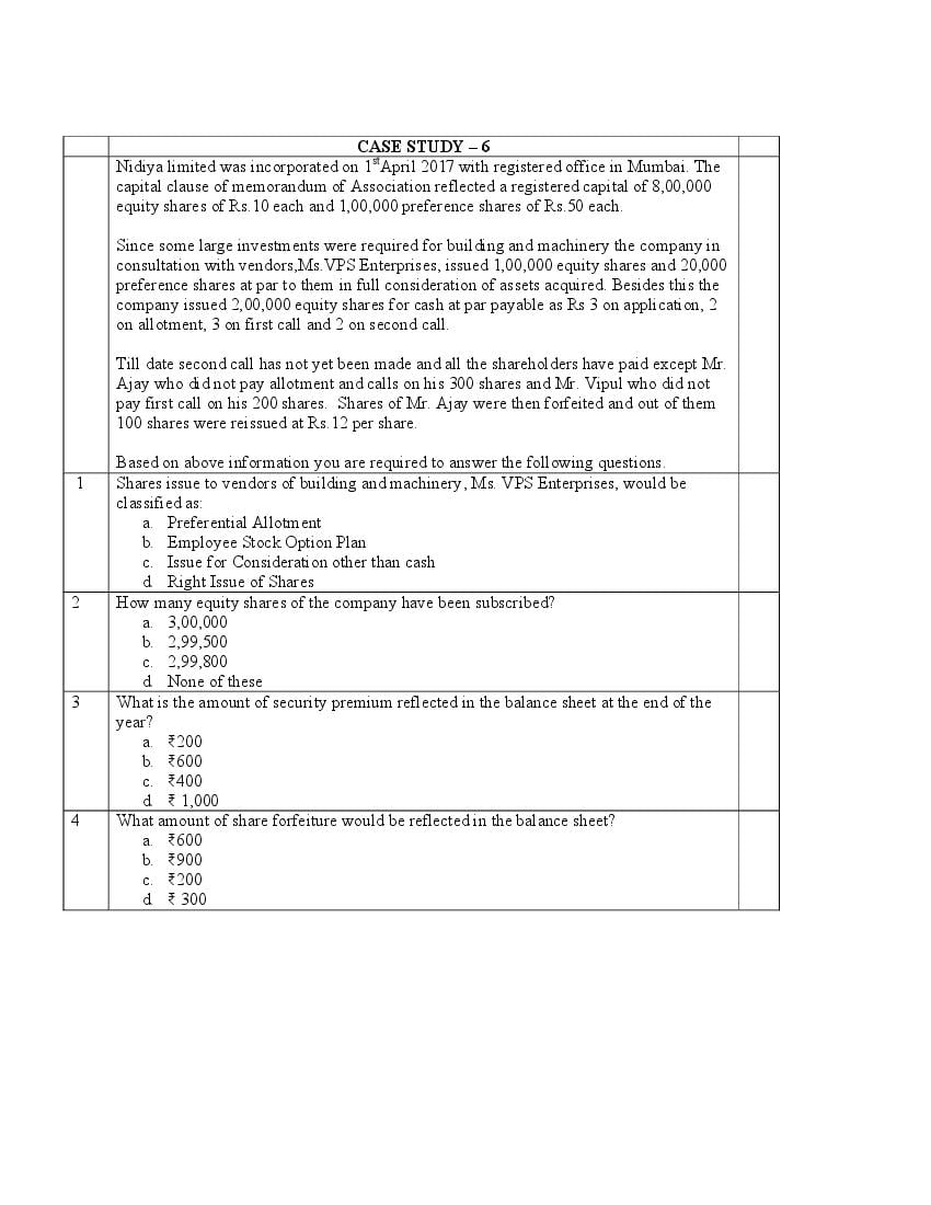 CBSE Class 12 Accountancy Question Bank (PDF) – Official CBSE Question Bank