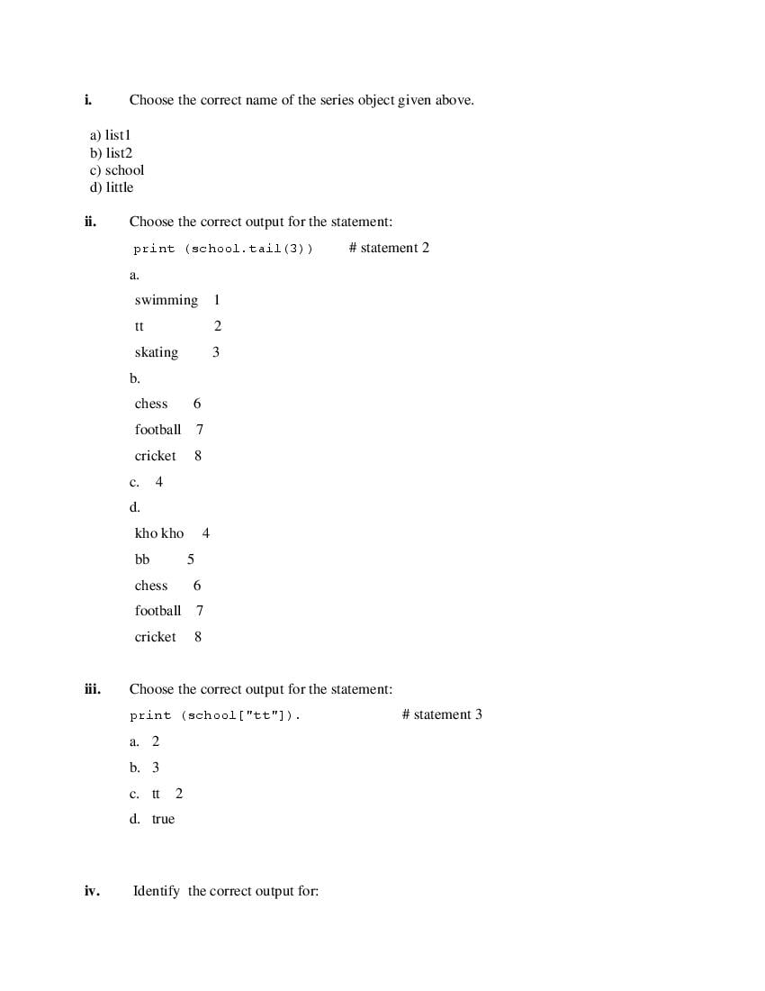 CBSE Class 12 Informatics Practices Question Bank (PDF) – Official CBSE Question Bank
