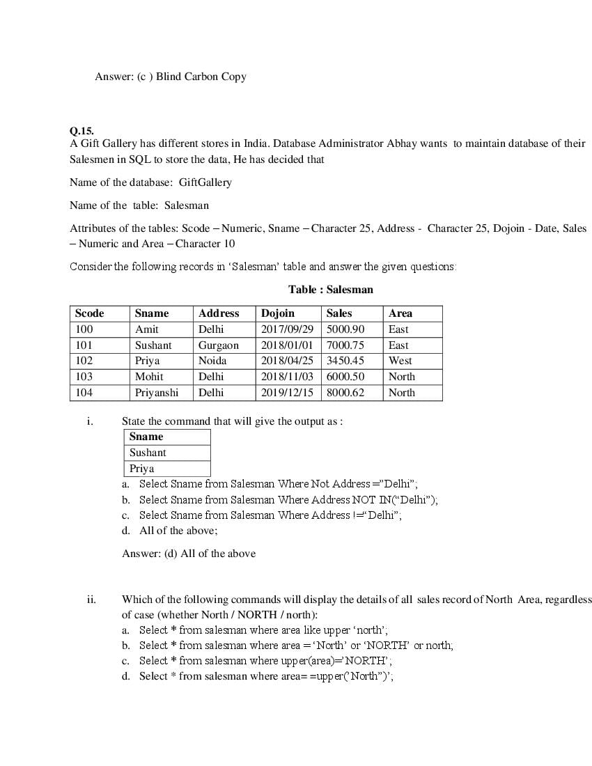 CBSE Class 12 Informatics Practices Question Bank (PDF) – Official CBSE Question Bank