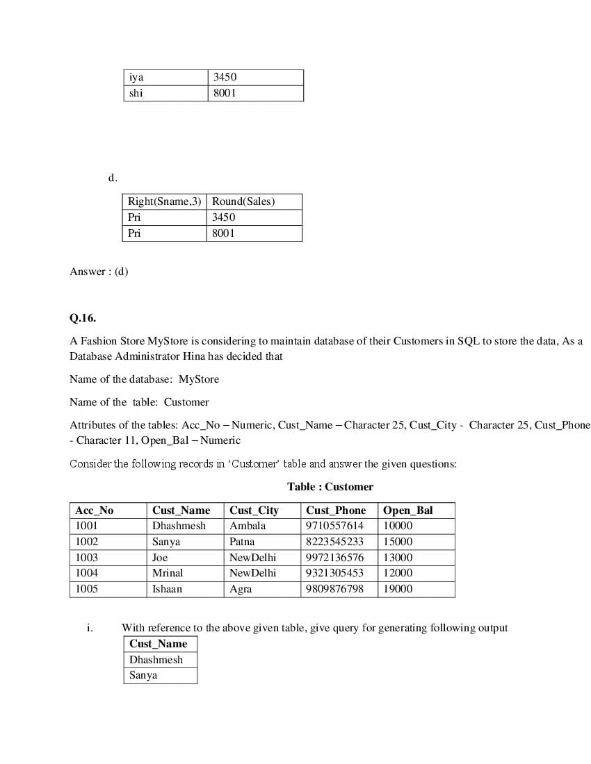 CBSE Class 12 Informatics Practices Question Bank (PDF) – Official CBSE Question Bank