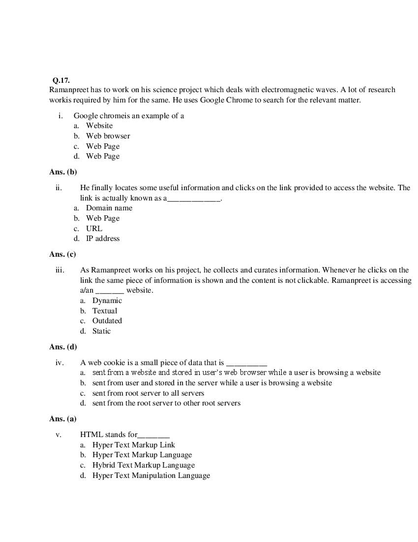 CBSE Class 12 Informatics Practices Question Bank (PDF) – Official CBSE Question Bank