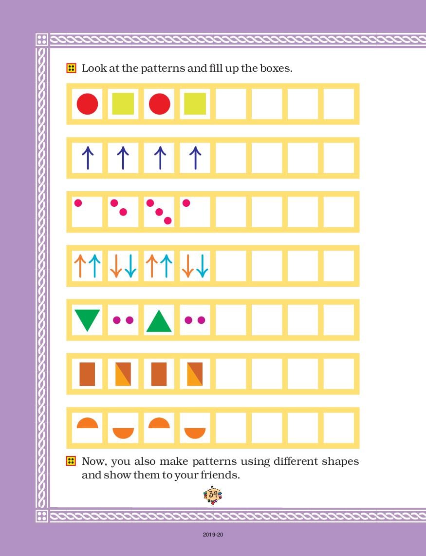 NCERT Book Class 2 Maths Chapter 5 Patterns