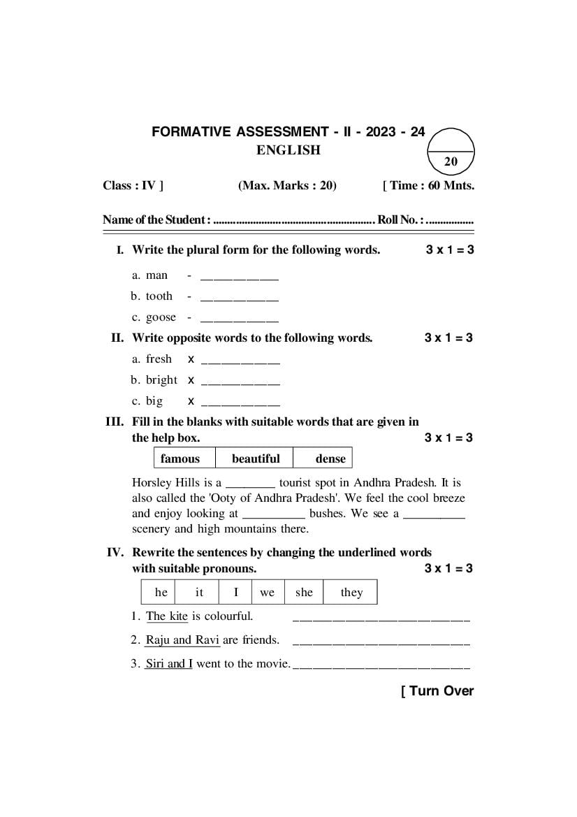 ap-class-4-fa2-question-paper-2023-english