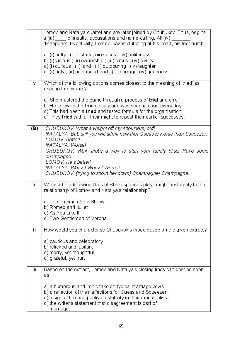 CBSE Class 10 English Question Bank (PDF) – Official CBSE Question Bank