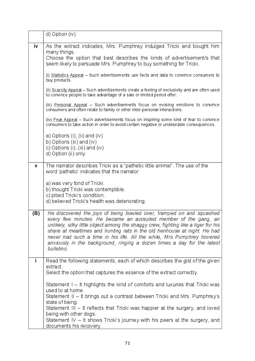CBSE Class 10 English Question Bank (PDF) – Official CBSE Question Bank