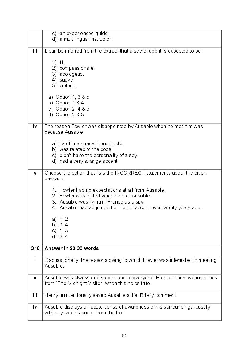 CBSE Class 10 English Question Bank (PDF) – Official CBSE Question Bank