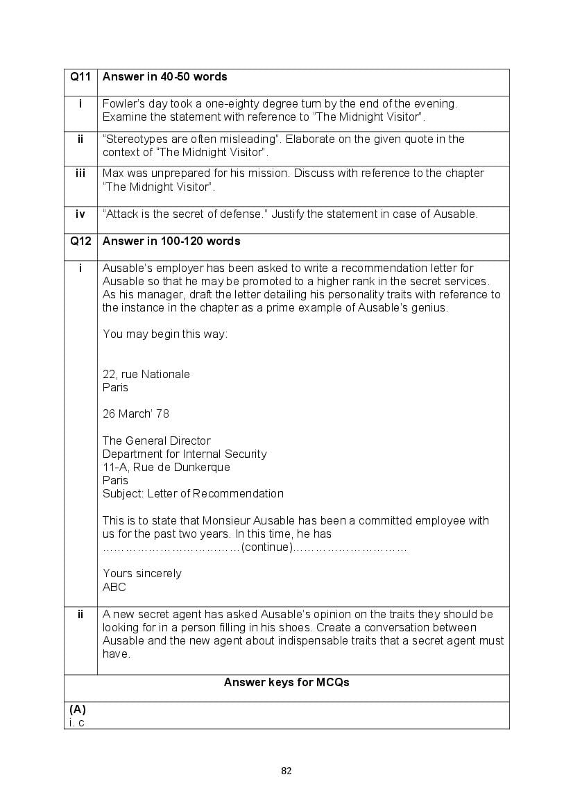 CBSE Class 10 English Question Bank (PDF) – Official CBSE Question Bank