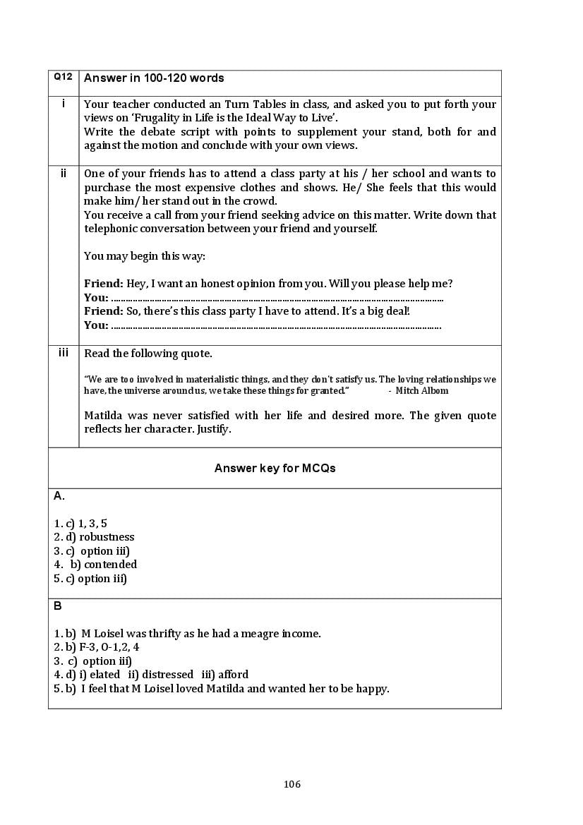 CBSE Class 10 English Question Bank (PDF) – Official CBSE Question Bank