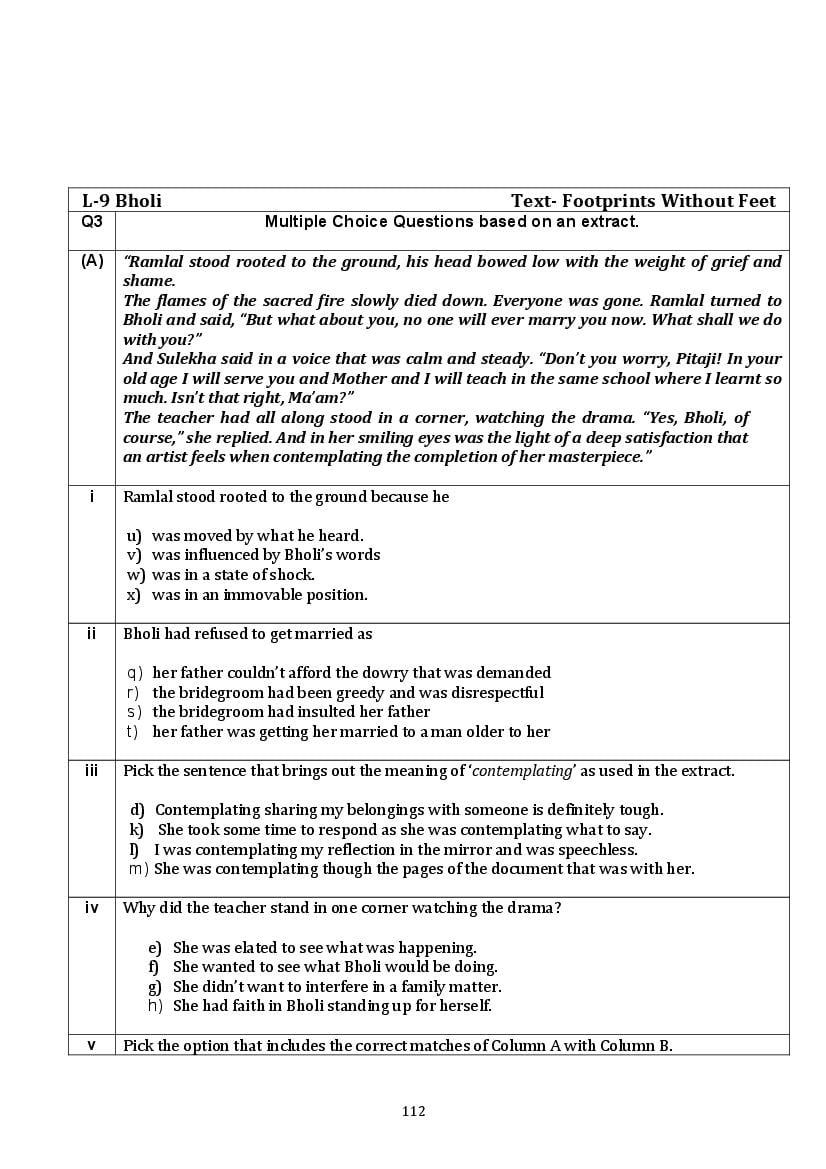 CBSE Class 10 English Question Bank (PDF) – Official CBSE Question Bank